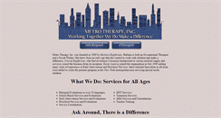 Desktop Screenshot of metrotherapy.com